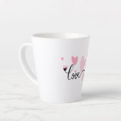 LOVE Typography Mug Latte Mok (Linkerhoek)
