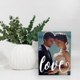 Love Typography Photo and Name Photo Block Fotoblokken