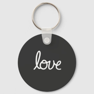 Love Typography Sleutelhanger