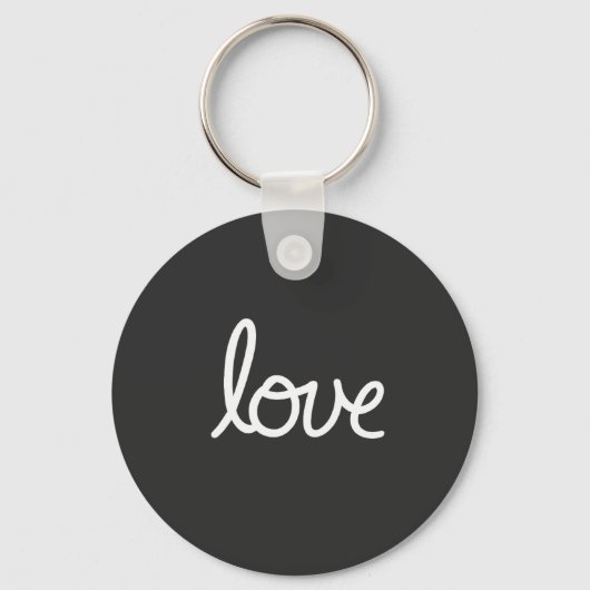Love Typography Sleutelhanger (Voorkant)
