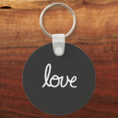 Love Typography Sleutelhanger (Voorkant)