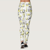 Love Typography Text Love You Palms Leggings (Achterkant)