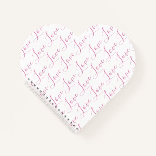 Love Typography Valentijns Journal Notitieboek (Voorkant)