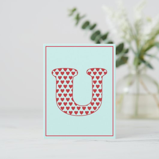 Love U Briefkaart (Staand voorkant)