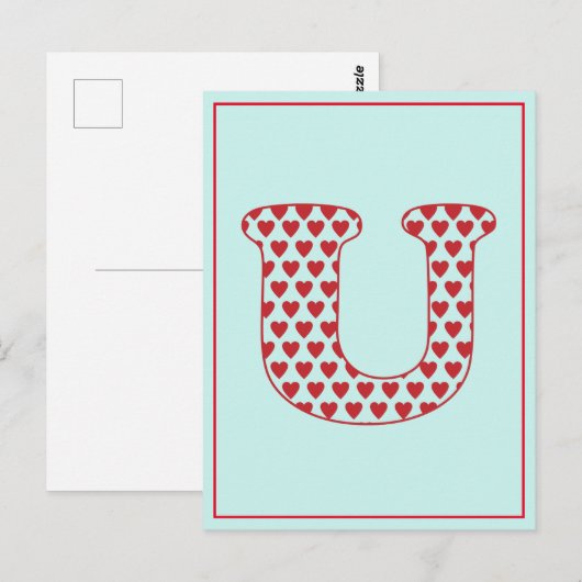 Love U Briefkaart (Voorkant / Achterkant)