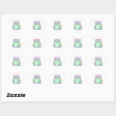 Love U Frog Sticker Schattige Hart Ogen Kikker Rom (Vel)