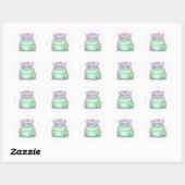 Love U Frog Sticker Schattige Hart Ogen Kikker Rom (Vel)