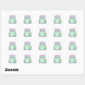 Love U Frog Sticker Schattige Hart Ogen Kikker Rom (Vel)