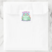 Love U Frog Sticker Schattige Hart Ogen Kikker Rom (Tas)