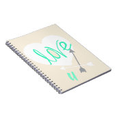 Love U Heart Arrows Notitieboek (Rechterzijde)