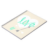 Love U Heart Arrows Notitieboek (Linkerzijde)