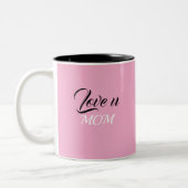 Love U Mom Coffee Mok / Het perfecte cadeau voor h (Links)