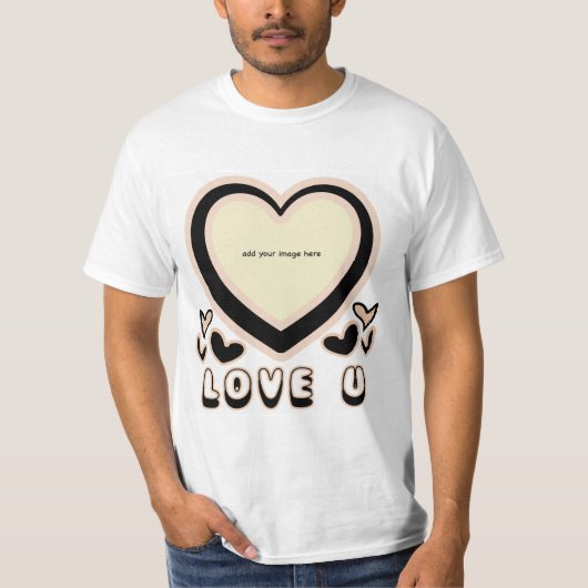 LOVE U Teddy Bear T-shirt (Voorkant)