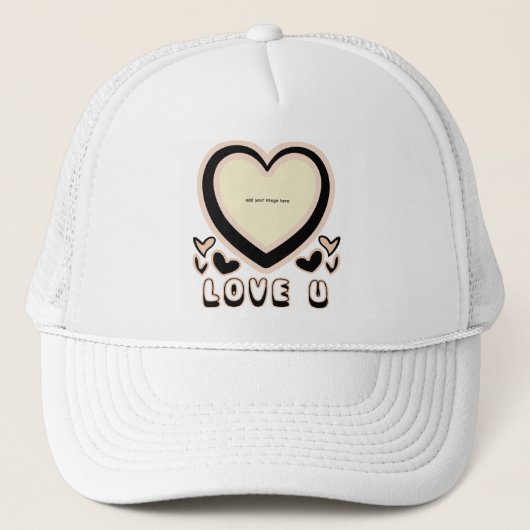 LOVE U Teddy Bear T-Shirt Trucker Pet (Voorkant)