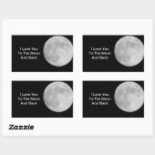 Love U to the Moon N back Stickers (Vel)