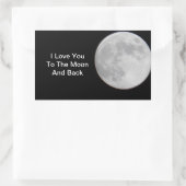 Love U to the Moon N back Stickers (Tas)