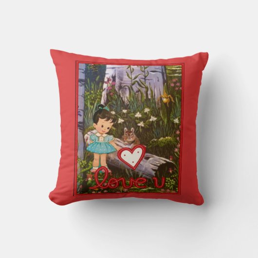 Love U Valentijn Pillow Kussen (Voorkant)
