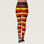 LOVE UGANDA Red Hearts RUN UW RACE Custom Leggings (Achterkant)