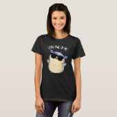 Love Uil Of Me Funny Bird Pun Dark BG T-shirt (Voorkant volledig)