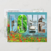 LOVE uit Puerto Rico Briefkaart (Voorkant / Achterkant)