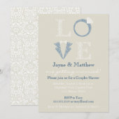 LOVE-uitnodiging Kaart (Voorkant / Achterkant)