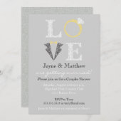 LOVE-uitnodiging Kaart (Voorkant / Achterkant)