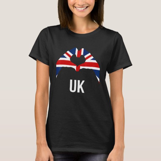 Love UK United Kingdom Flag T-shirt (Voorkant)