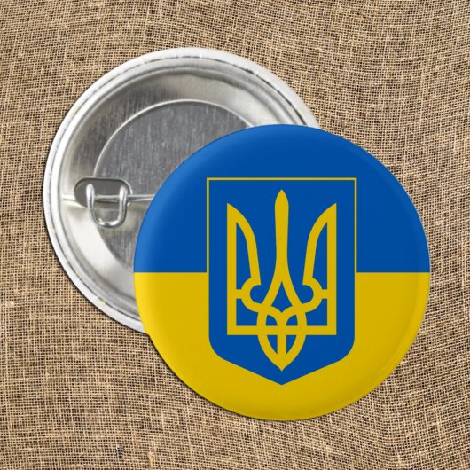 Love Ukraine & Ukraine Flag mode/sport fan Ronde Button 3,2 Cm