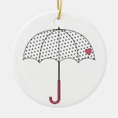 Love Umbrella Keramisch Ornament (Voorkant)