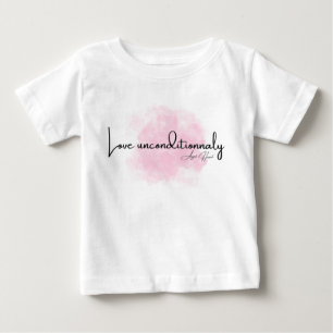 Love Unconditionally - Elegant Script with Pink Cl