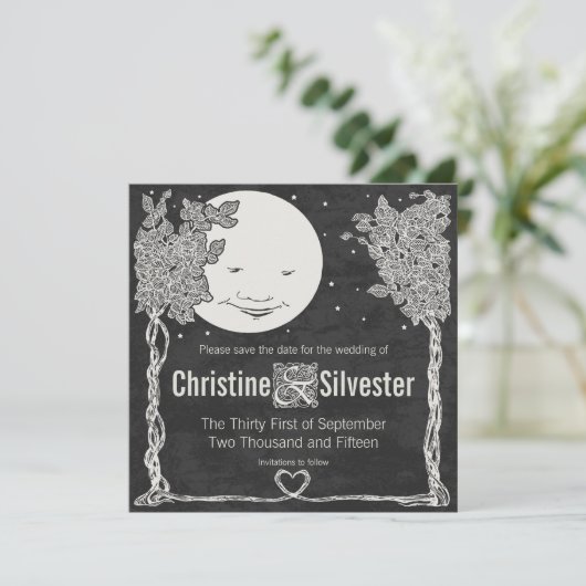 Love Under the Stars, 5.25x5.25 save the date (Staand voorkant)