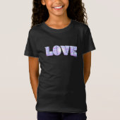 LOVE Unieke 3D Modern Graphic, Cool Zwart T-shirt (Voorkant)