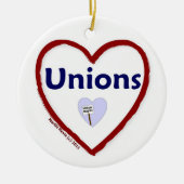 Love Unions Keramisch Ornament (Voorkant)