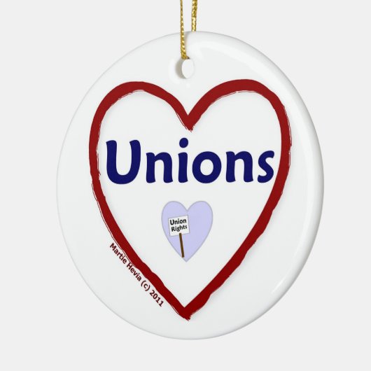 Love Unions Keramisch Ornament (Links)