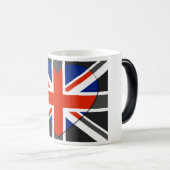 Love United - Flag Vintage Mugs Magische Mok (Voorkant rechts)