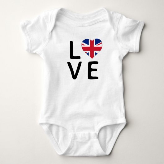 Love - United Kingdom Flag Romper (Voorkant)