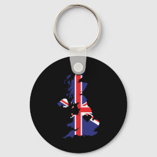 Love United Kingdom Gift British Pride Heart Sleutelhanger