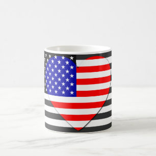 Love United States - Flag Vintage Mugs Magische Mok