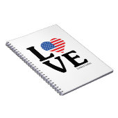 Love United States Notitieboek (Rechterzijde)