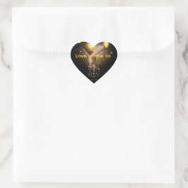 Love unites us hart sticker