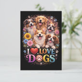 Love Unleashed Bedankkaart (Staand voorkant)