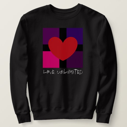 Love Unlimited basis Sweatshirt (Design voorkant)