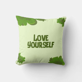 Love Ur Self Positive Affirmation Throw Pillow Kussen