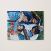 "LOVE US" Familiefoto PERSONALISEER het Legpuzzel (Horizontaal)