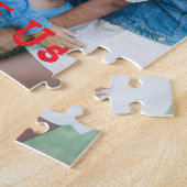 "LOVE US" Familiefoto PERSONALISEER het Legpuzzel (Zijkant)