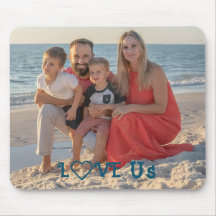 "LOVE US" Familiefoto PERSONALISEREN flat