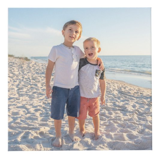 "LOVE US" Familiefoto PERSONALISEREN Kubus (Voorkant)