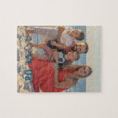 "LOVE US" Familiefoto PERSONALISEREN Legpuzzel (Horizontaal)