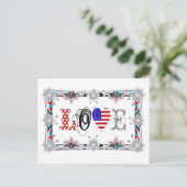Love USA Briefkaart (Staand voorkant)