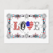 Love USA Briefkaart (Voorkant)
